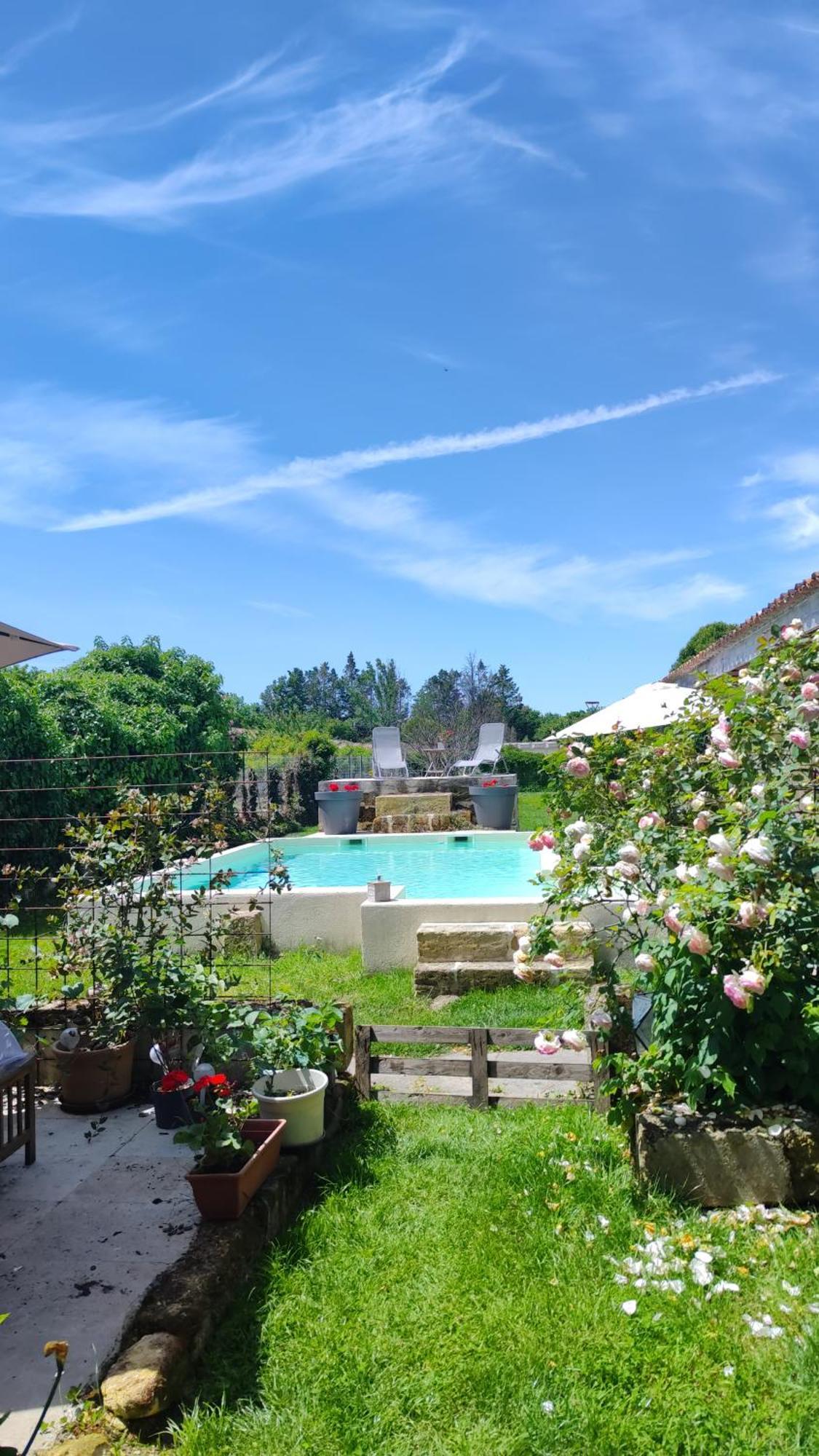 Jolie Villa Avec Piscine Dans Le St Emilionnais Sainte-Terre Esterno foto